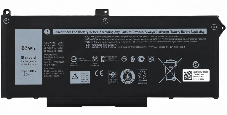باتری اورجینال لپ تاپ دل Precision 3560 Dell Latitude 5420 5520 - Image 2